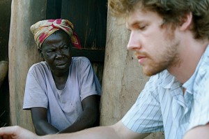 My first interview in Gambaga (Photo by Brian McAndrew)