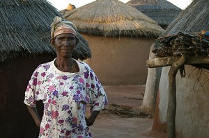 An accused witch in Gambaga.  Photo by Brian McAndrew