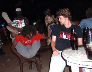 A body contortionist in Lome, Togo